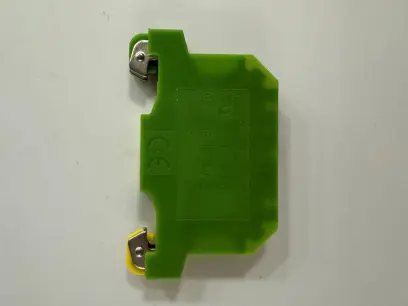 PE terminal 2 screw terminals green-yellow, 6mm, Sz. 2.5