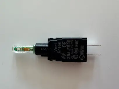 Objímka pro signálku, 12...24V - zelená