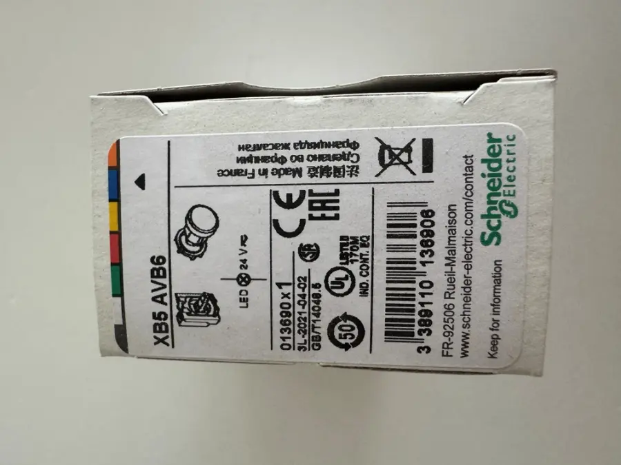Signálka s LED, 24V, modrá