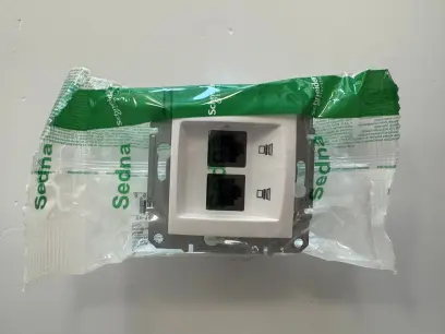 Sedna - Zásuvka datová 2xRJ45 kat.5e UTP, Polar